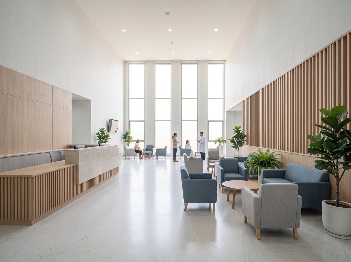 Completed medical centre building in Nonthaburi — completed interior