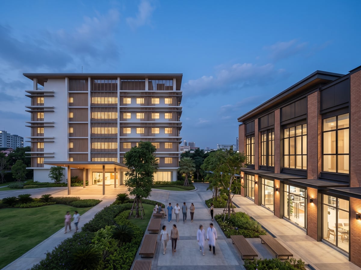 Completed community mall on Tiwanon Road